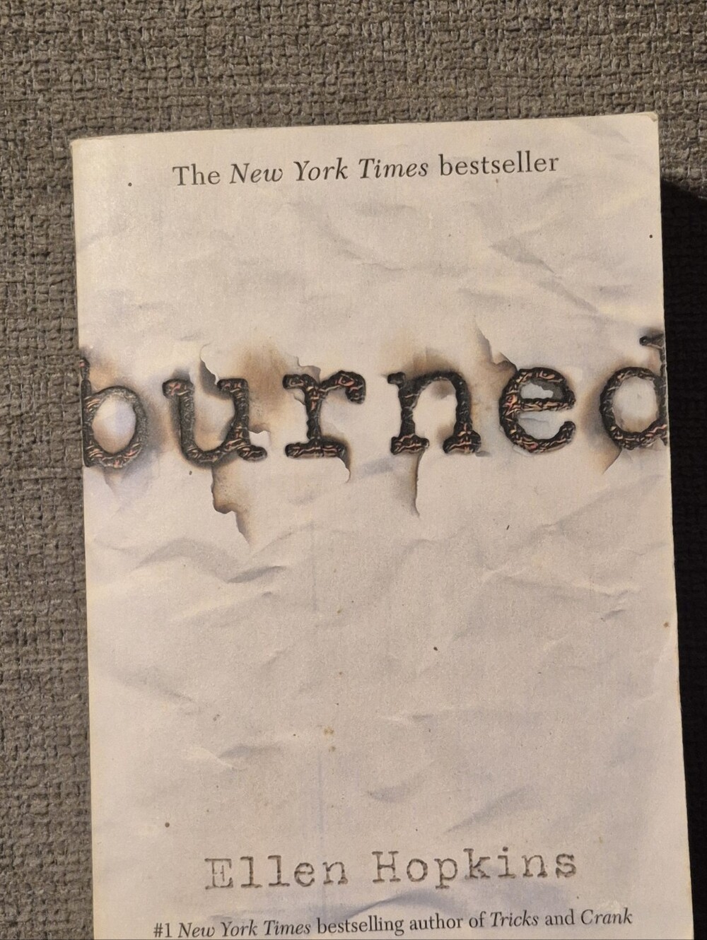 'Burned' Paperback - White Cover
